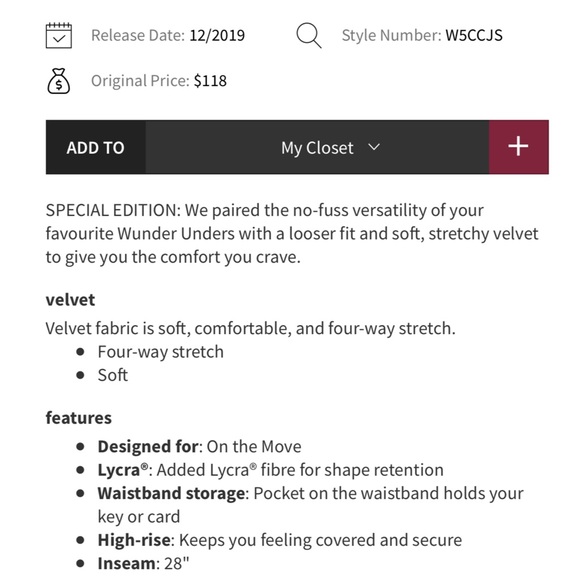 Lululemon Velvet Wunder Under High Rise Leggings - Picture 12 of 13